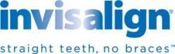 Invisalign logo: straight teeth, no braces